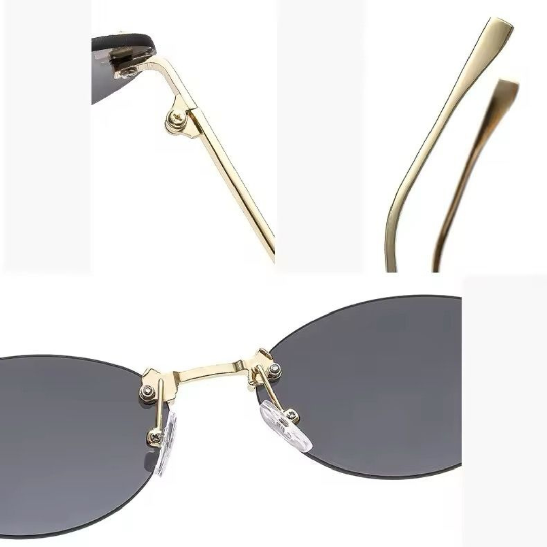 EGLE - Sunglasses with golden frames and colored lenses