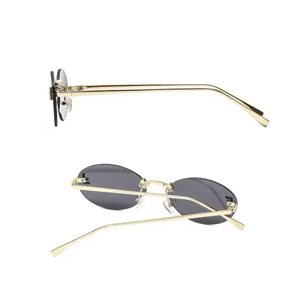 EGLE - Sunglasses with golden frames and colored lenses