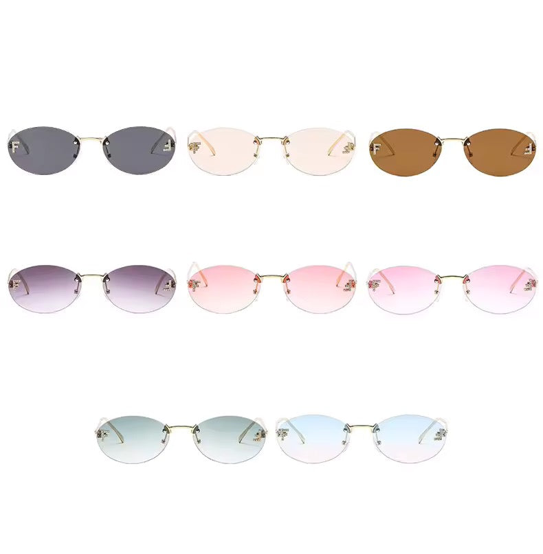 EGLE - Sunglasses with golden frames and colored lenses