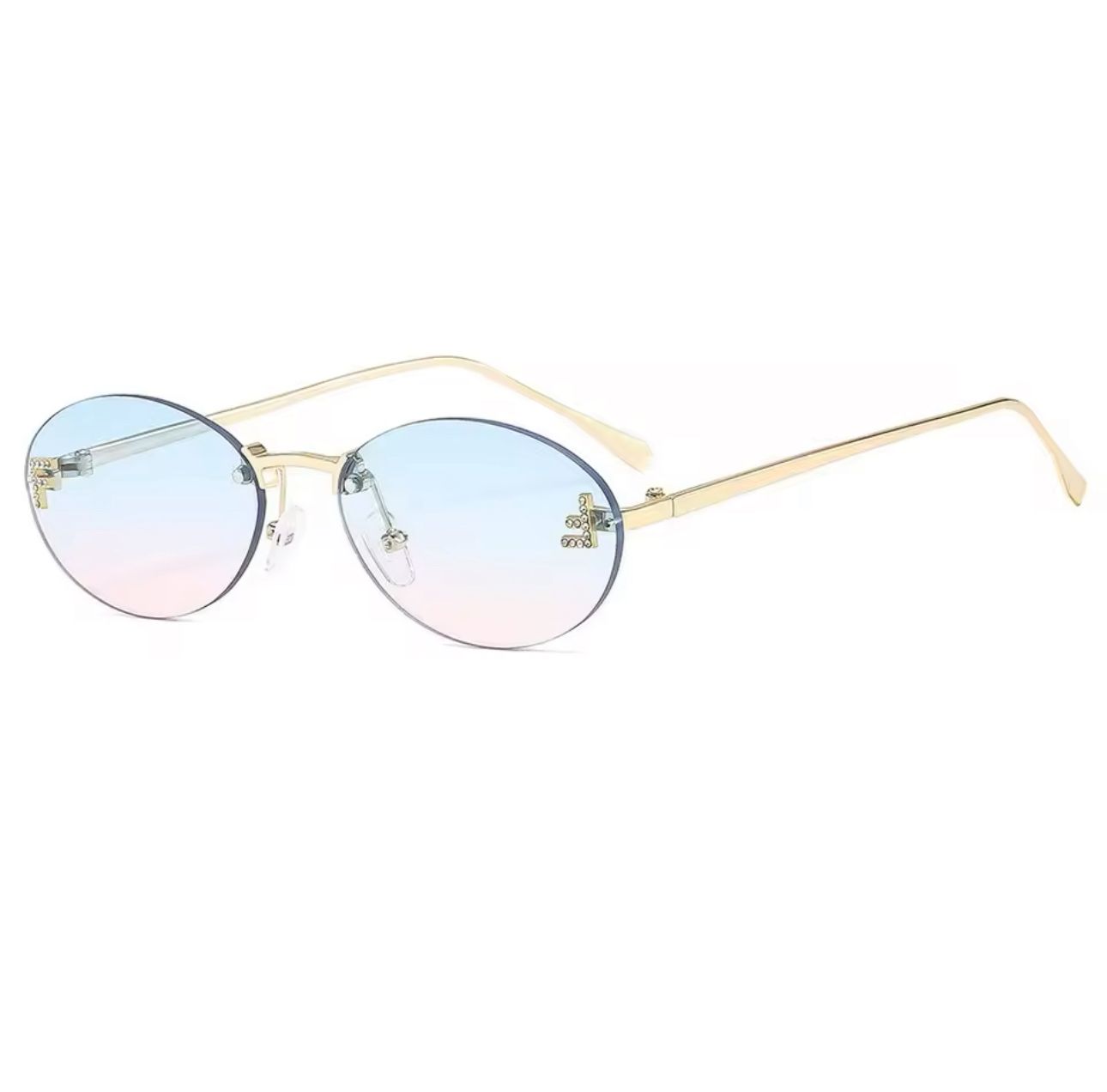EGLE - Sunglasses with golden frames and colored lenses