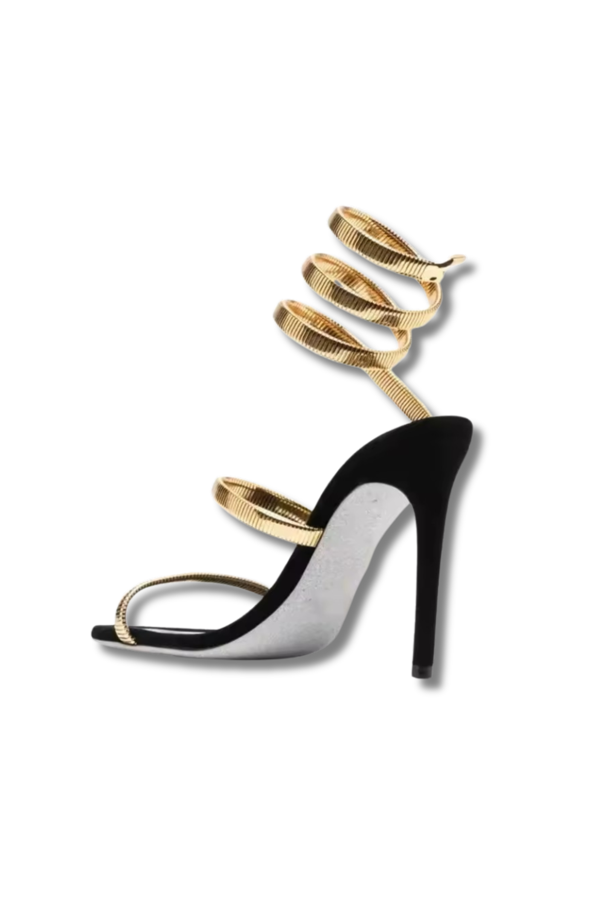 SNAKE HEEL - High Heel Sandale mit Schlangenriemen