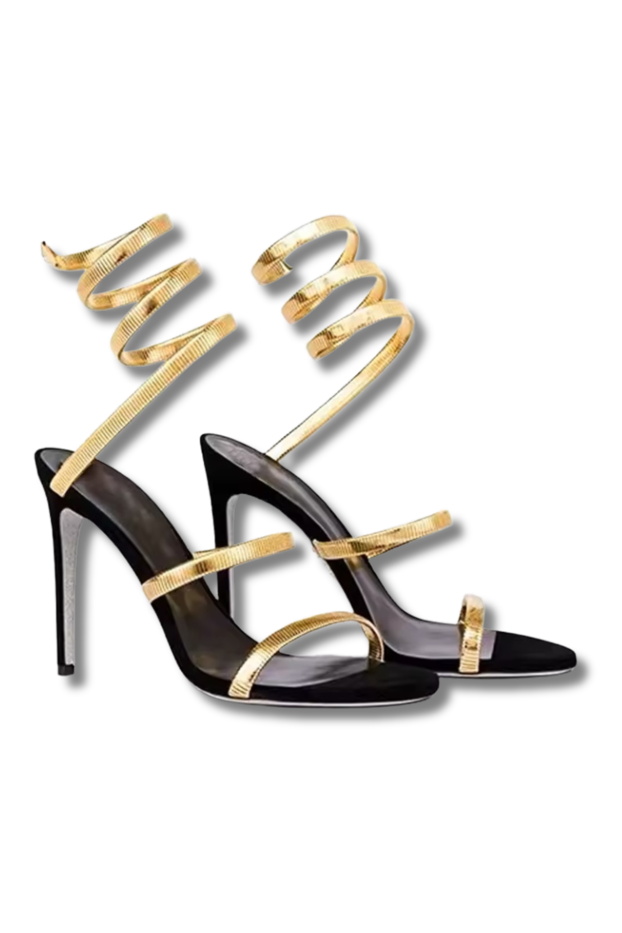 SNAKE HEEL - High Heel Sandale mit Schlangenriemen