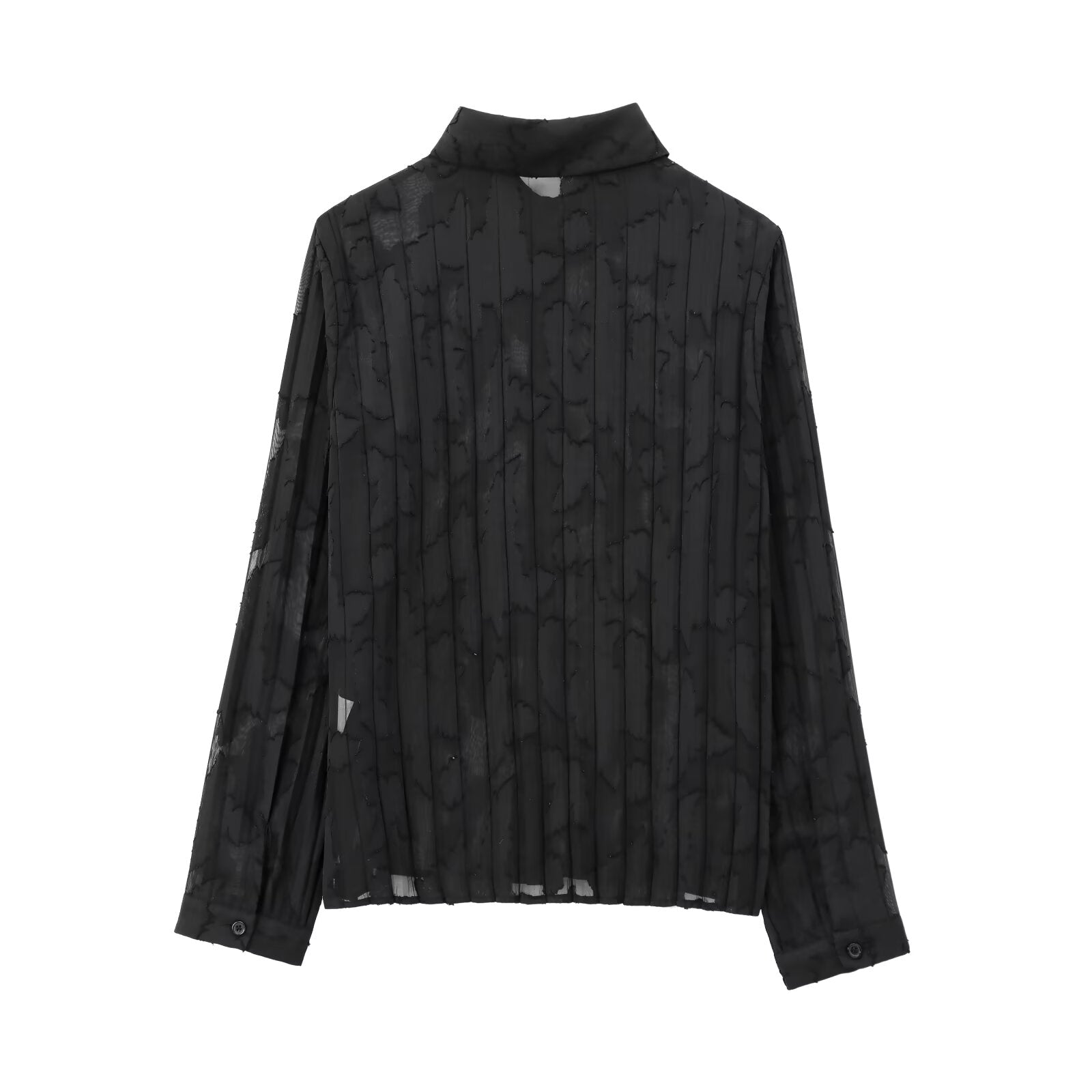 FAY – Zweiteiliges Set mit durchscheinendem Faltenhemd und Rock