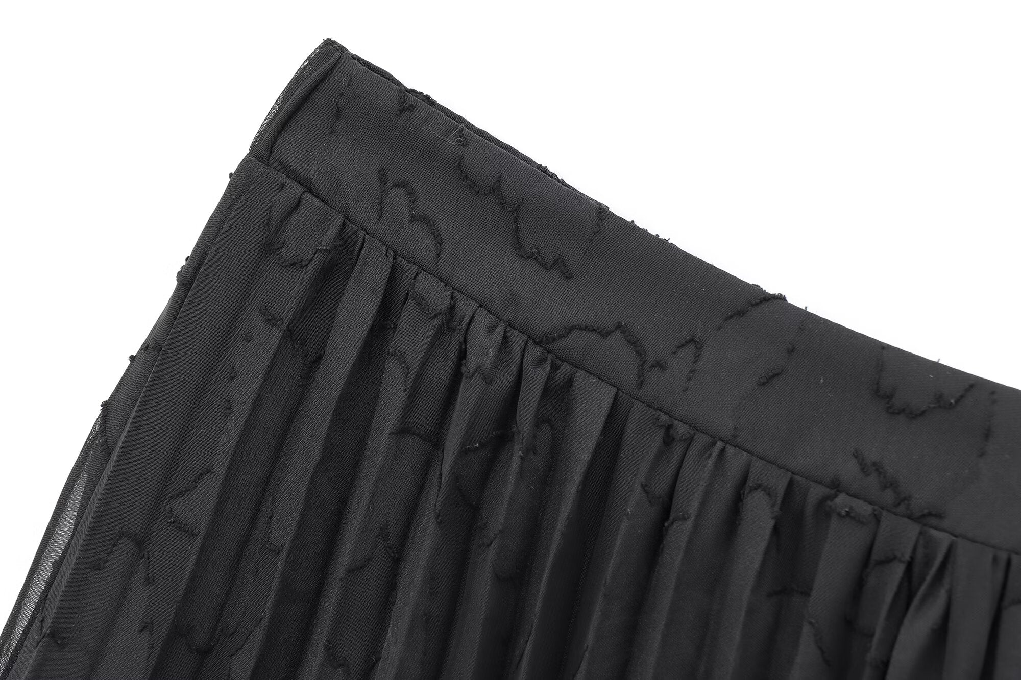 FAY – Zweiteiliges Set mit durchscheinendem Faltenhemd und Rock