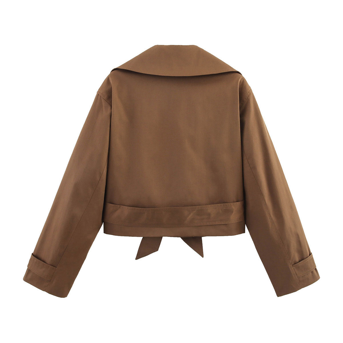 ZEPHYRA - Cropped Trenchjacke mit Gürtel