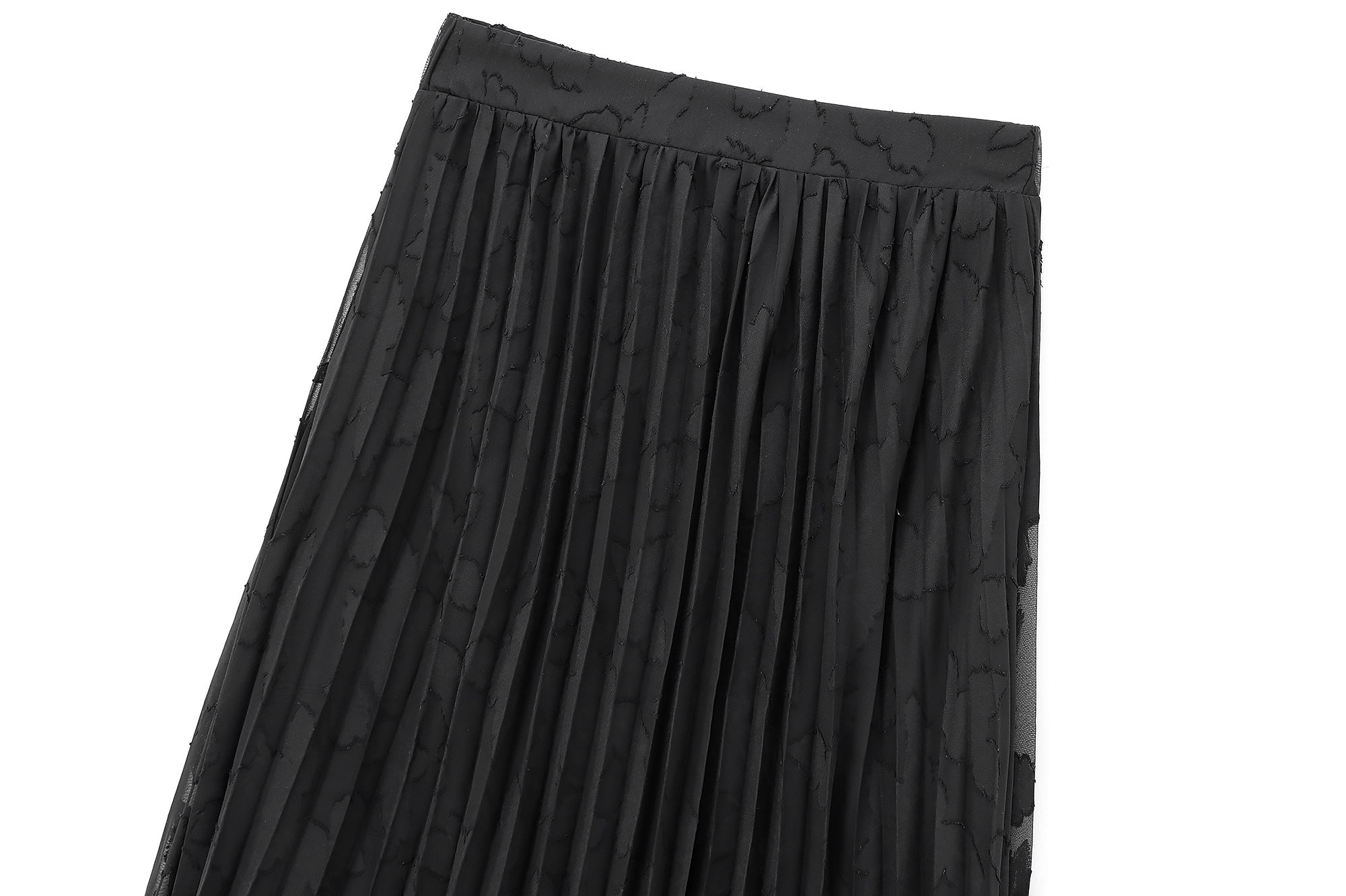 FAY – Zweiteiliges Set mit durchscheinendem Faltenhemd und Rock