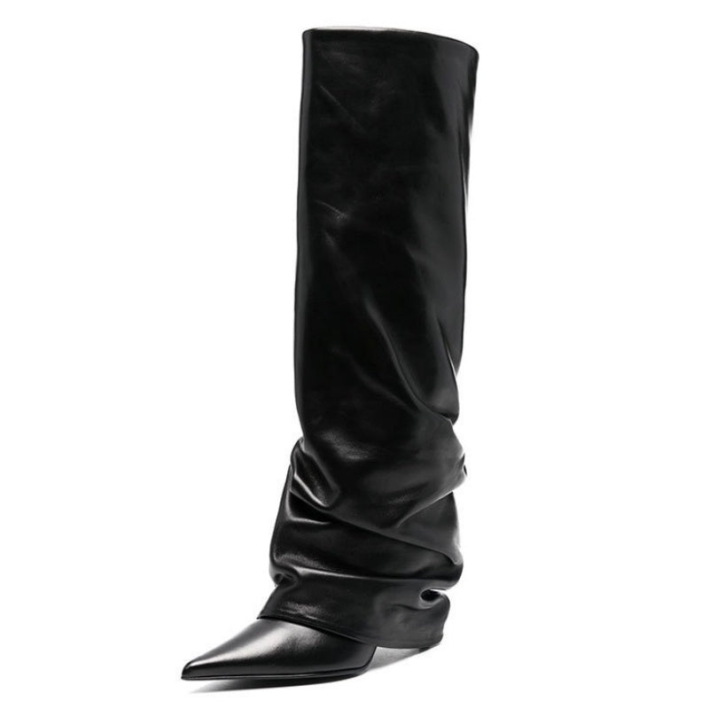 SERENA - Kniehohe Stiletto-Stiefel