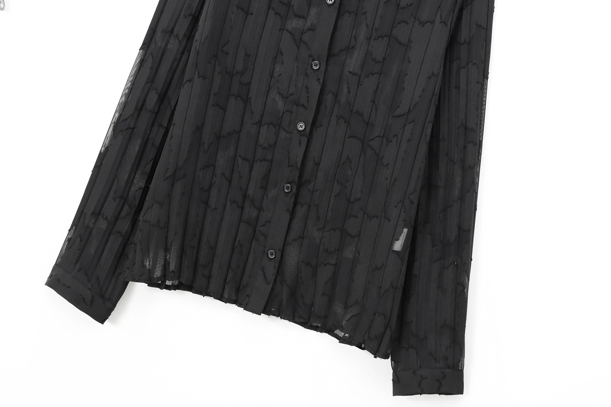 FAY – Zweiteiliges Set mit durchscheinendem Faltenhemd und Rock