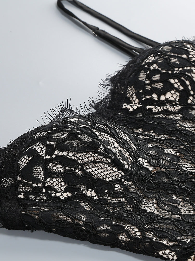 LILITH - Schwarzes Spitzenkleid