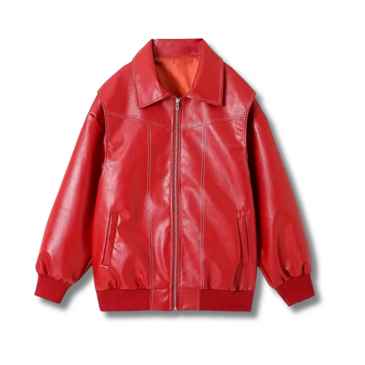 ANESA - Vintage PU leather jacket