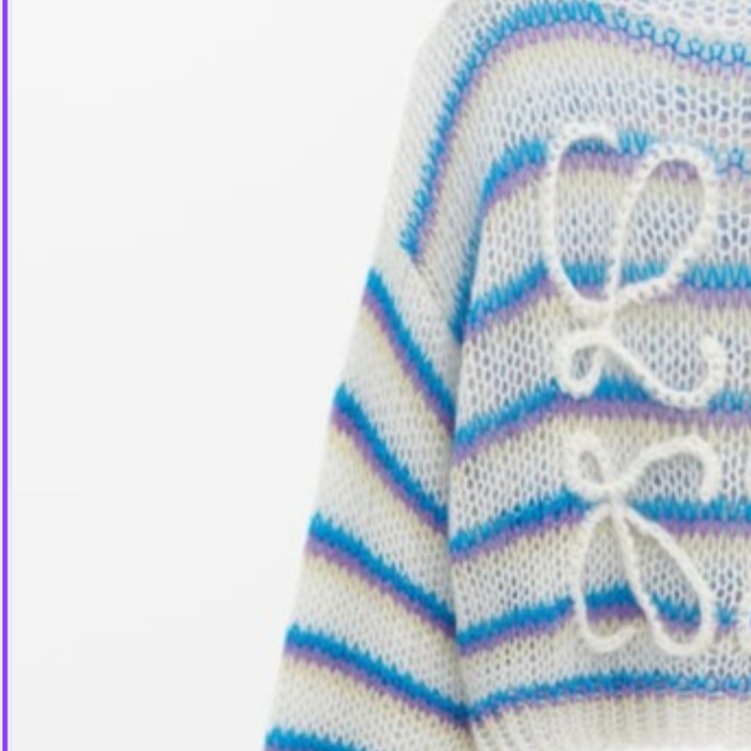 EVE – Gestreifter Damen-Strickpullover mit Rundhalsausschnitt