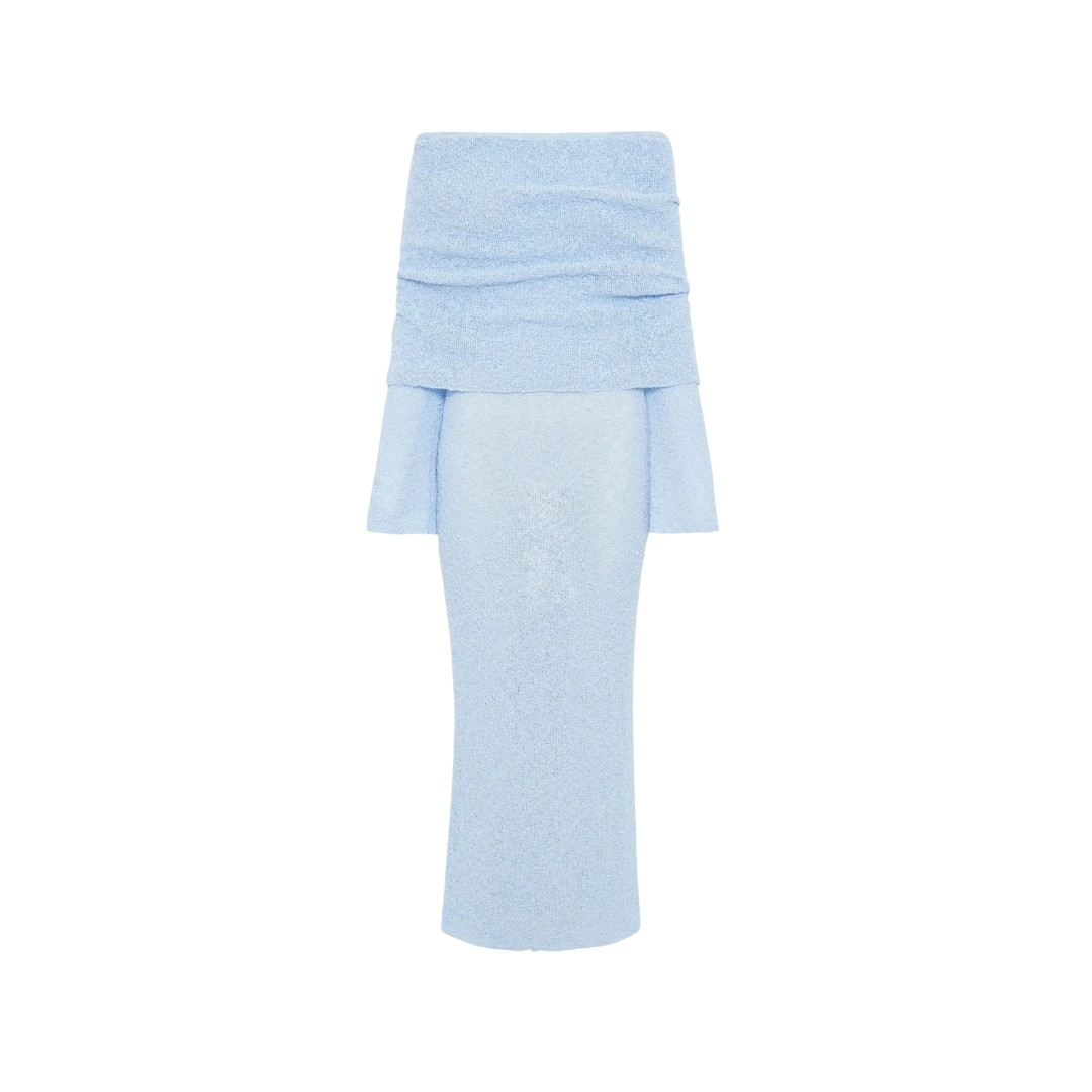 KELLY LONG - Strickkleid mit Carmenausschnitt