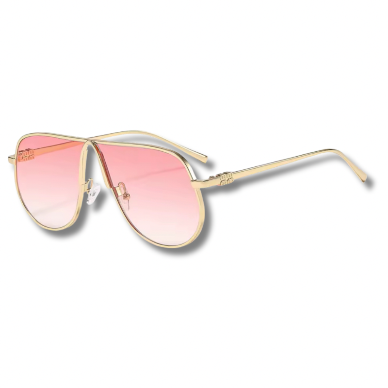 LEXA – Oversized Sonnenbrille mit Metallgestell