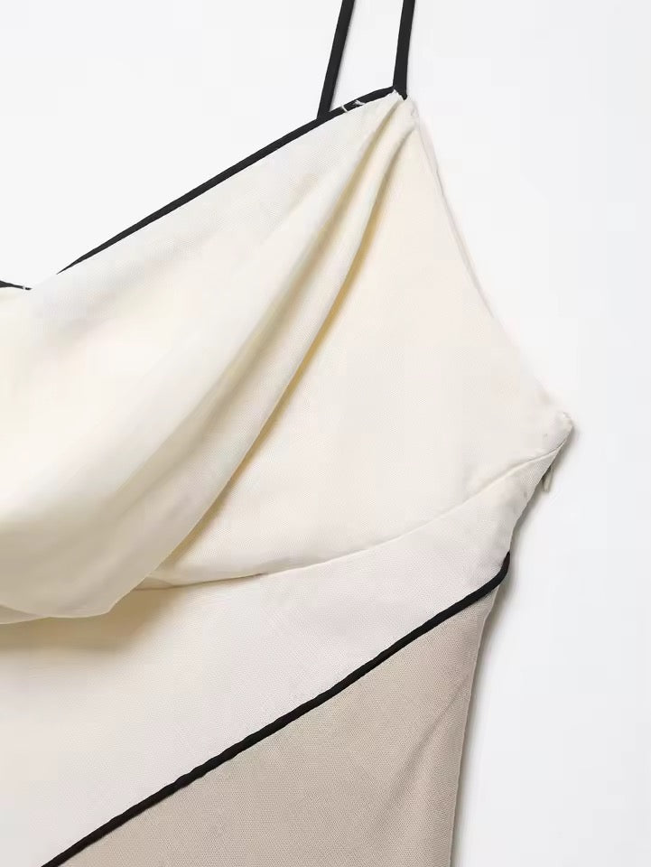 TILDA – Elegantes Patchwork-Midikleid in Asymmetrie