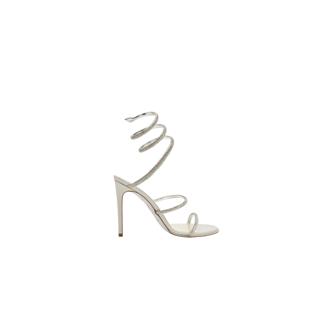 SNAKE HEEL - High Heel Sandale mit Schlangenriemen