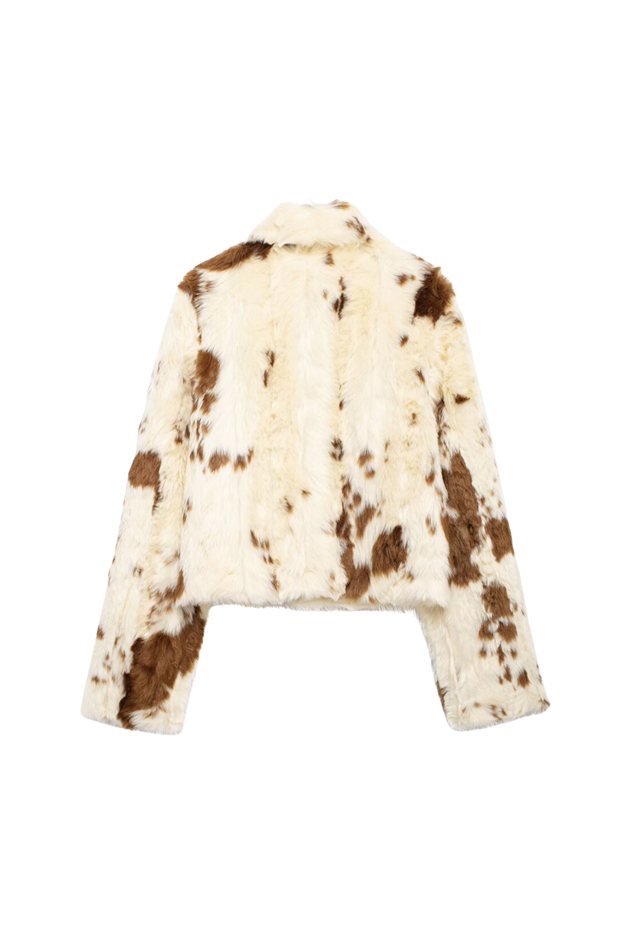 WESTERN FAUX FUR JACKE - Kunstpelzjacke in Kuhfell Optik