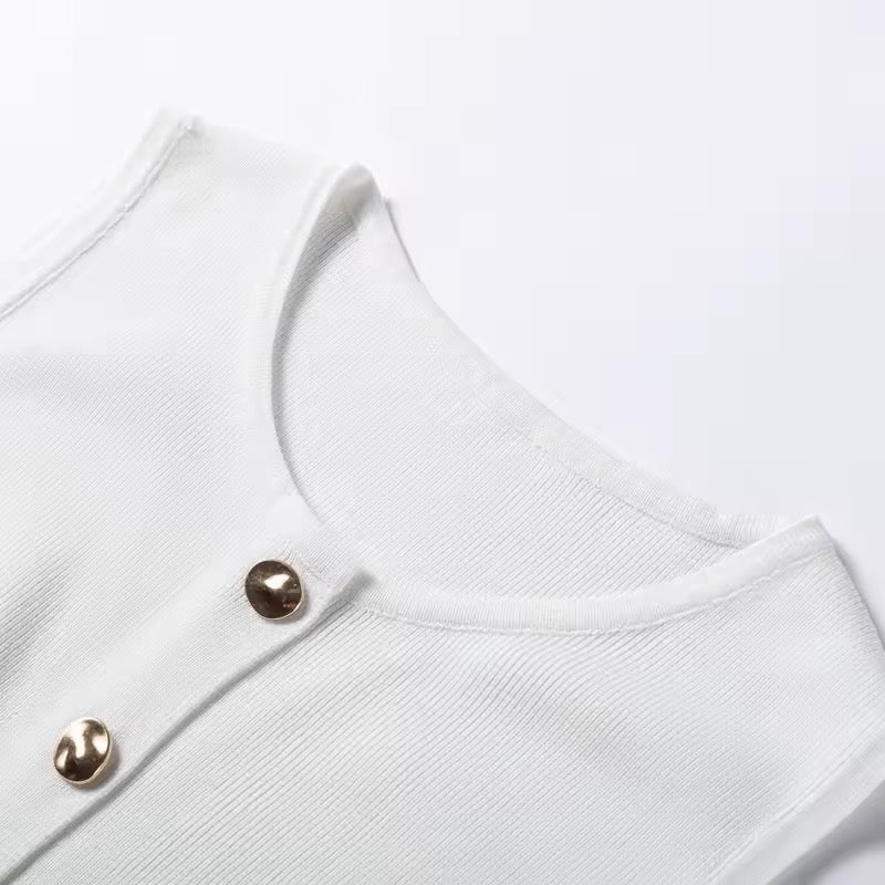 FAYE – Strick-Zweiteiler aus Weste & Rock