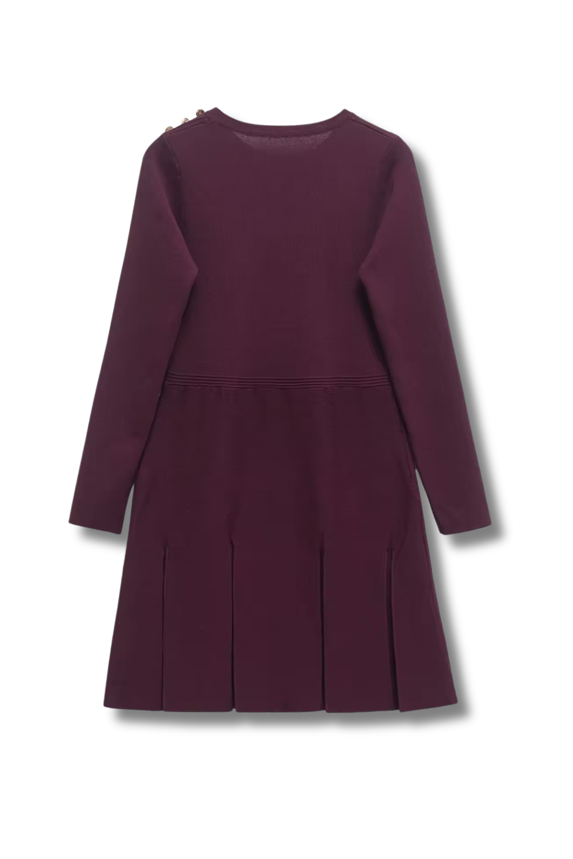 GIULLY - Langarm Feinstrickkleid mit Goldknöpfen