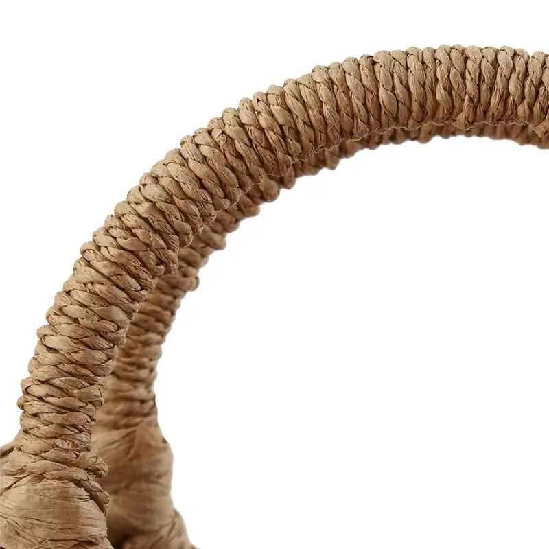 HANNAH – Gewebte Rattan-Handtasche