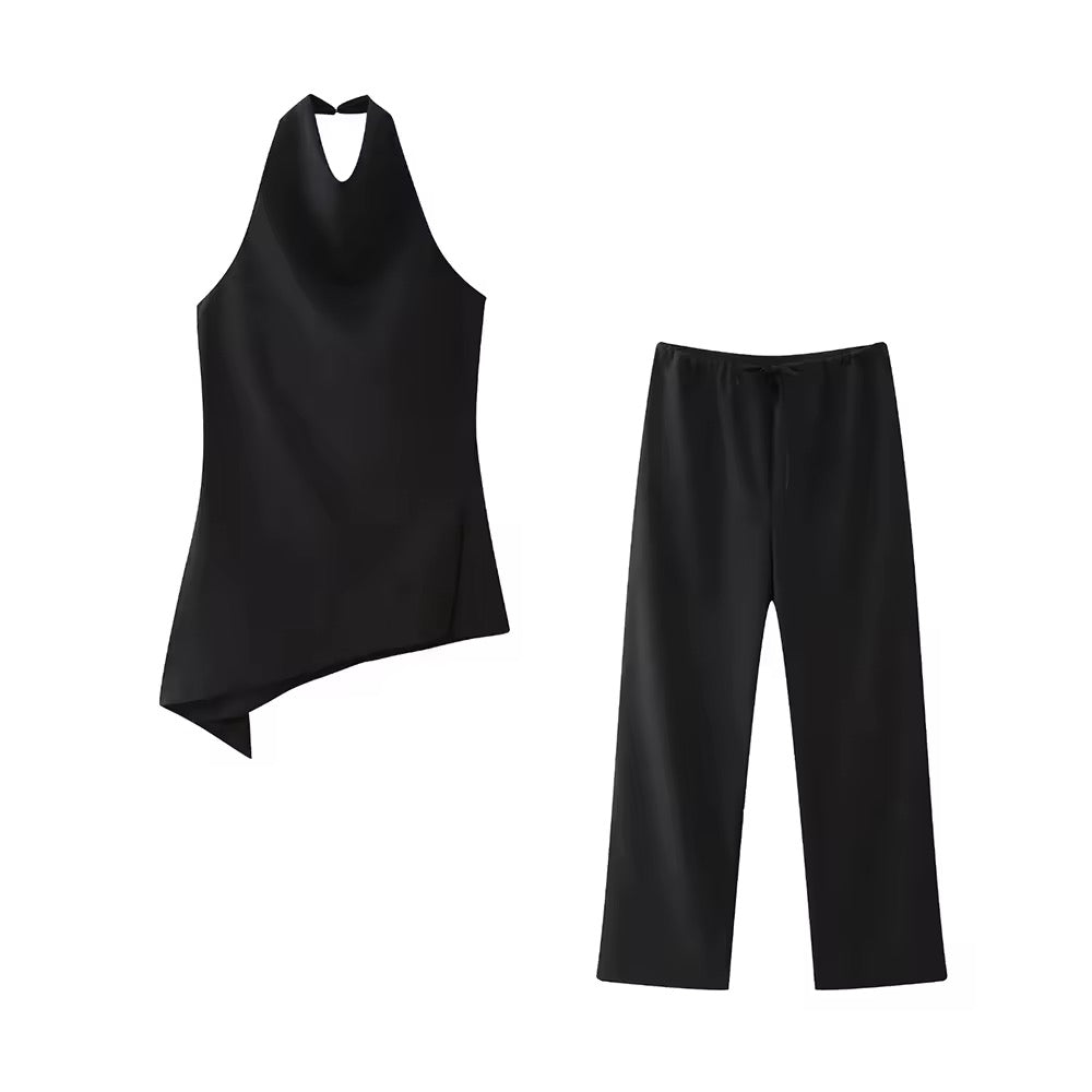 ALYA - Zweiteiler mit Neckholder-Top & gerader Hose