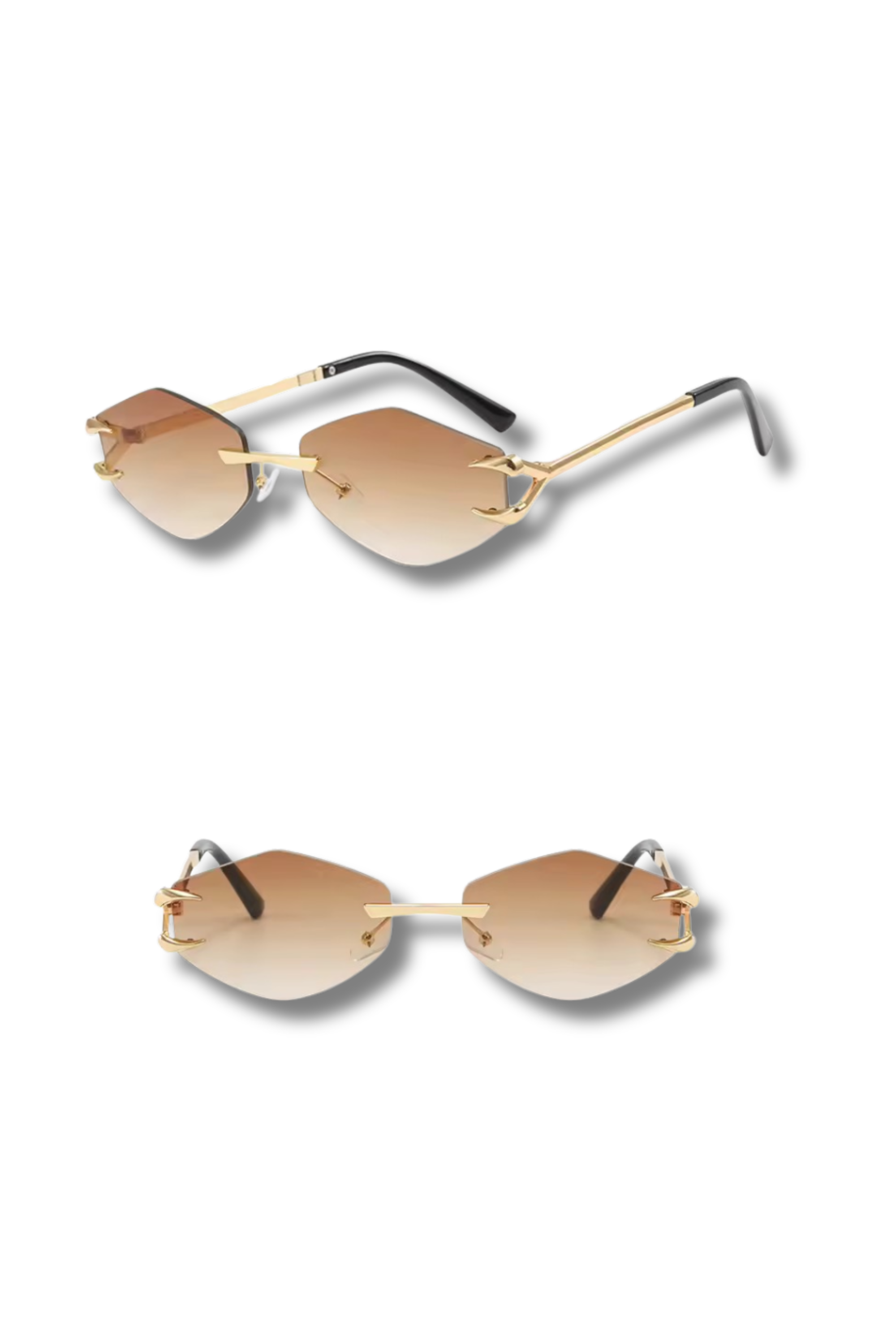 QUEEN - Sonnenbrille mit randlosen Rahmen