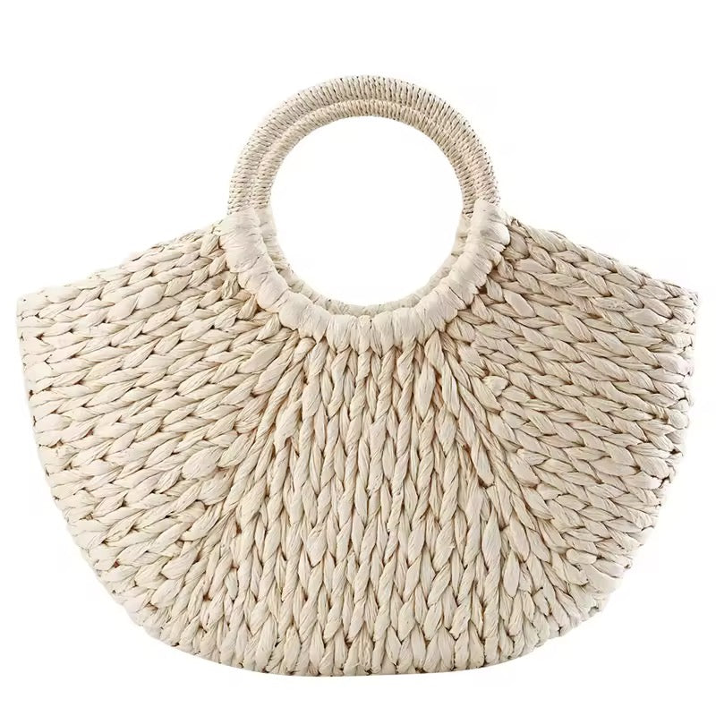 HANNAH – Gewebte Rattan-Handtasche