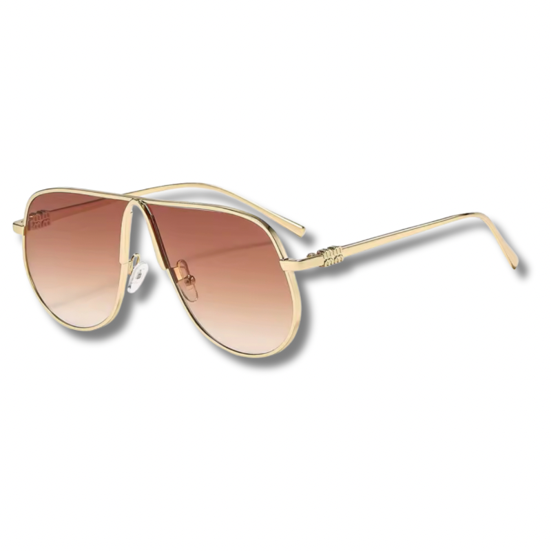 LEXA – Oversized Sonnenbrille mit Metallgestell