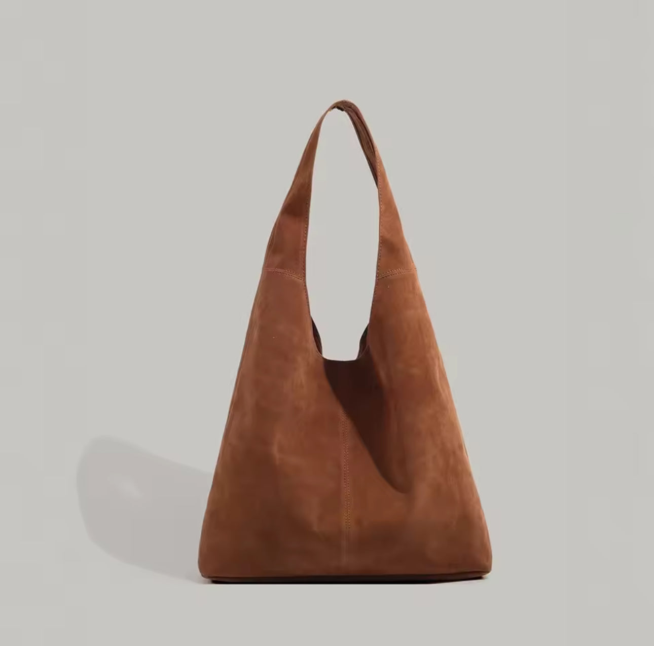 JUNO – Retro-Shopper aus Wildleder-Optik