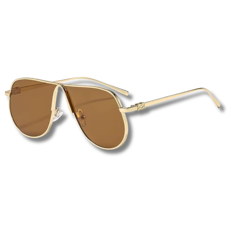 LEXA – Oversized Sonnenbrille mit Metallgestell
