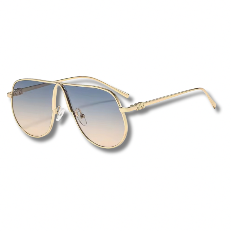 LEXA – Oversized Sonnenbrille mit Metallgestell
