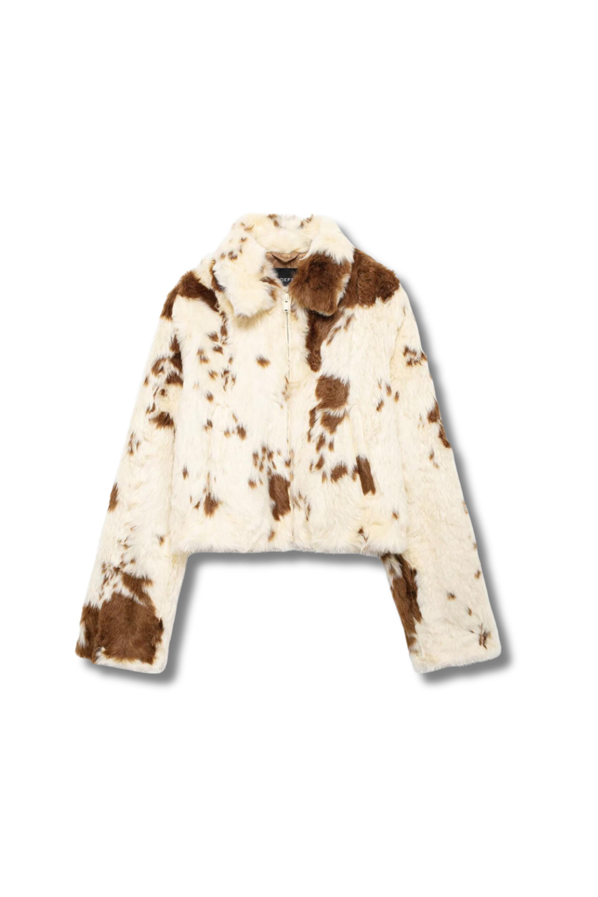 WESTERN FAUX FUR JACKE - Kunstpelzjacke in Kuhfell Optik