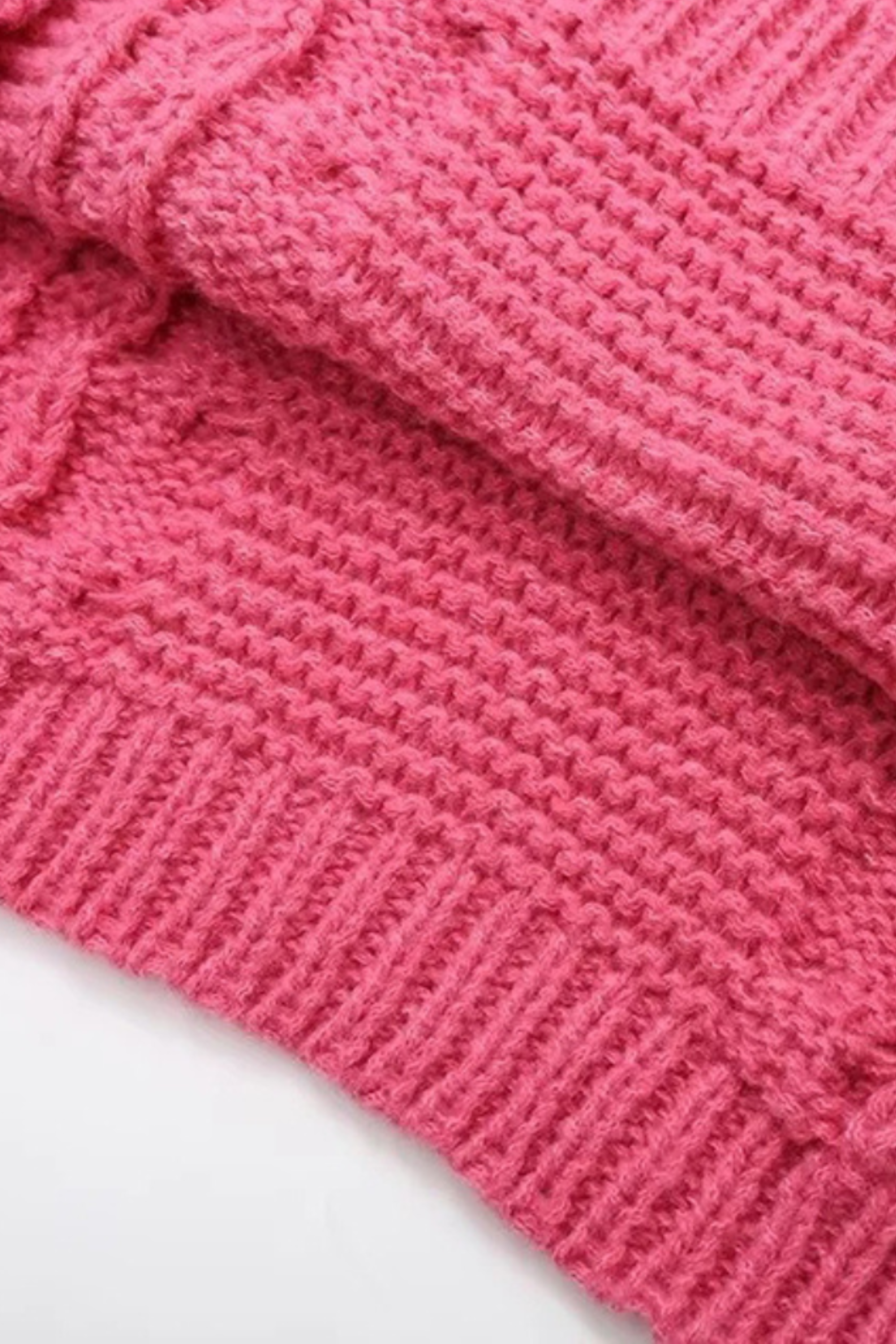 SORAYA - Oversize Strickpullover mit Zopfmuster