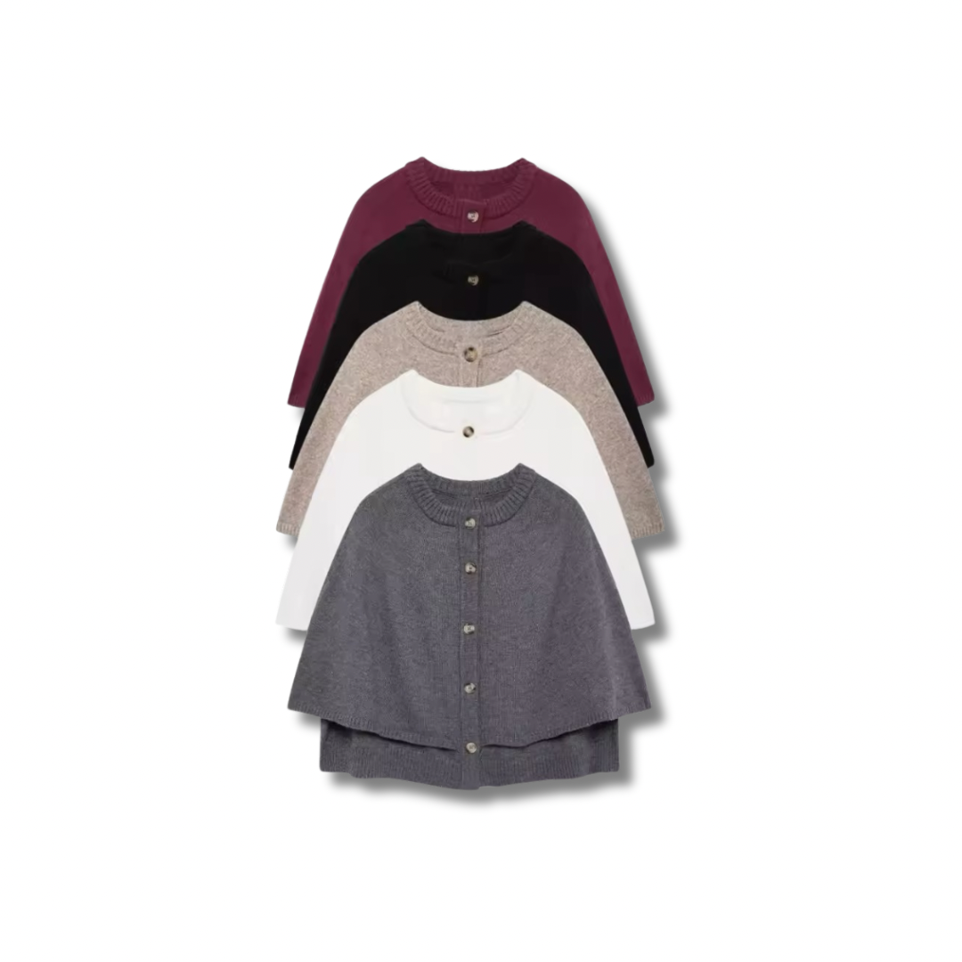 DALIYA - Strickjacke im Cape Stil