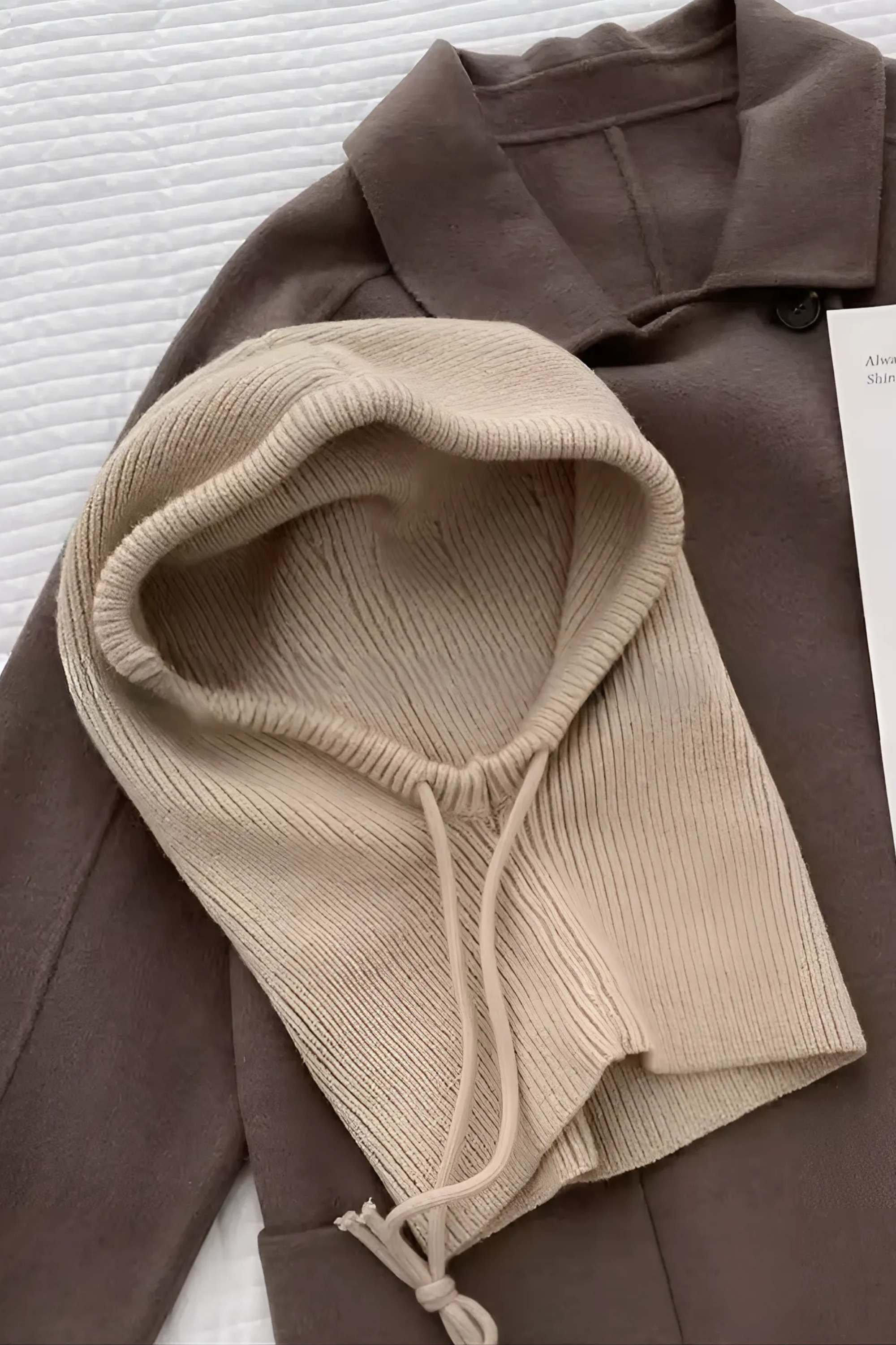 SORRA – 2-in-1 Strick-Kapuze für Kopf und Hals