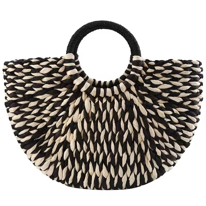 HANNAH – Gewebte Rattan-Handtasche