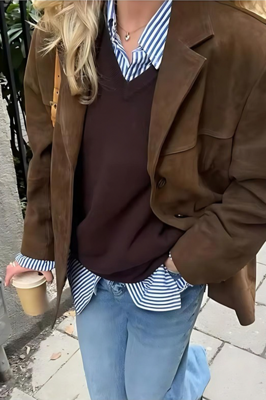 LYDIA - Suede Blazer