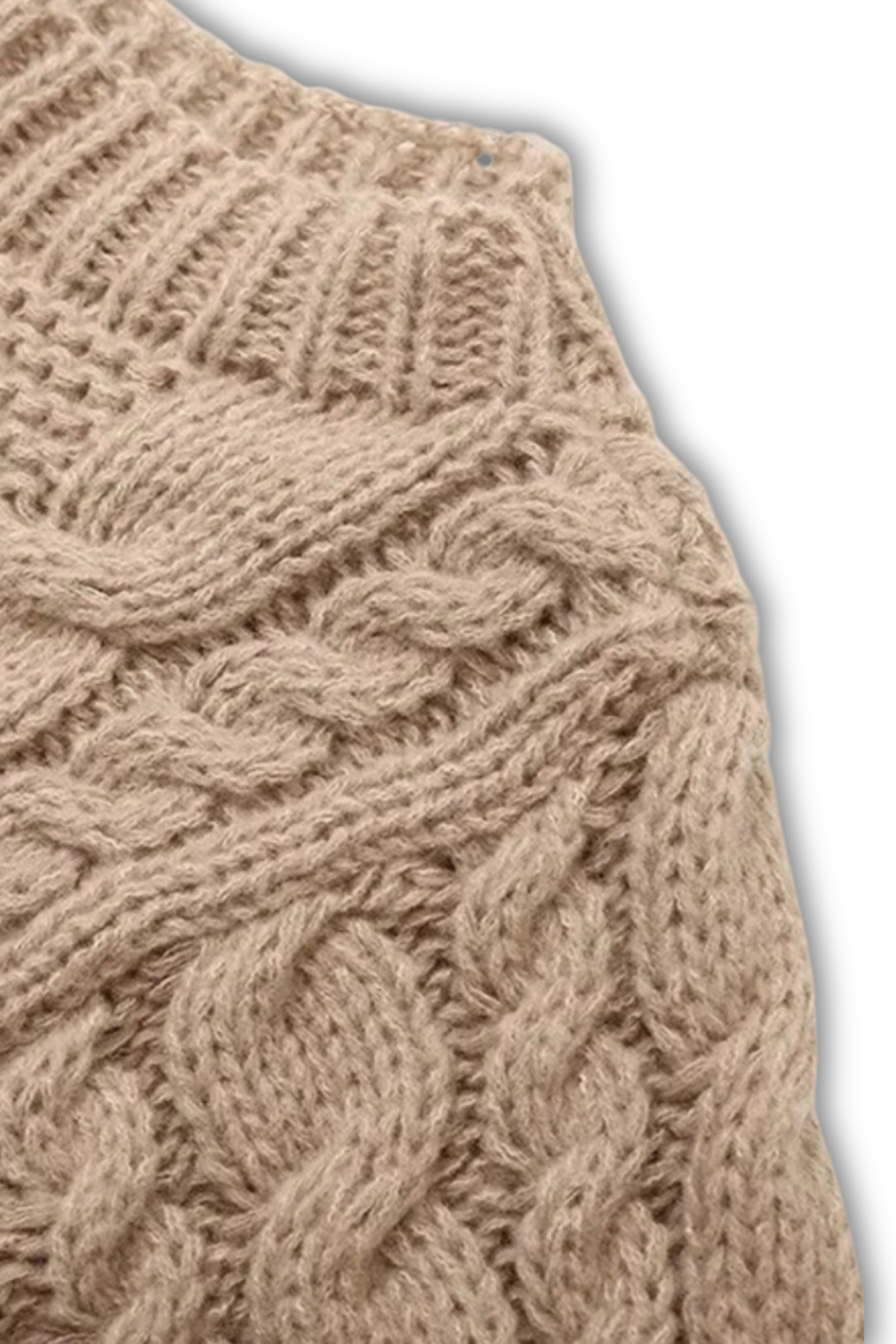 SORAYA - Oversize Strickpullover mit Zopfmuster