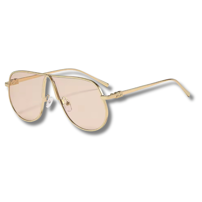 LEXA – Oversized Sonnenbrille mit Metallgestell