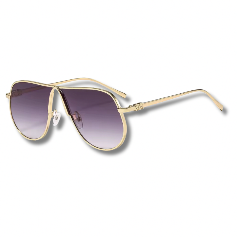 LEXA – Oversized Sonnenbrille mit Metallgestell