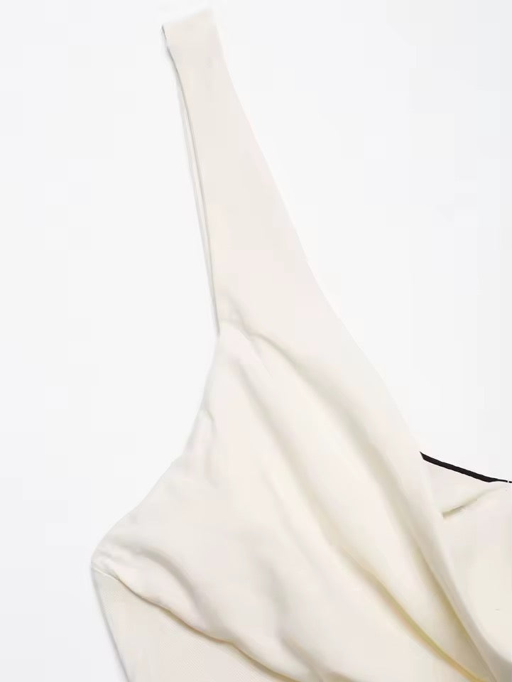 TILDA – Elegantes Patchwork-Midikleid in Asymmetrie