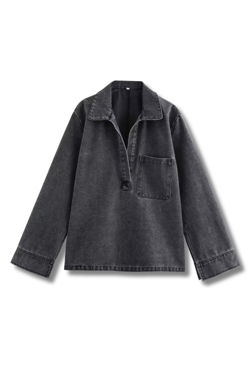 SARA - Kombiset bestehen aus Tunika und weiter Hose in Jeansoptik