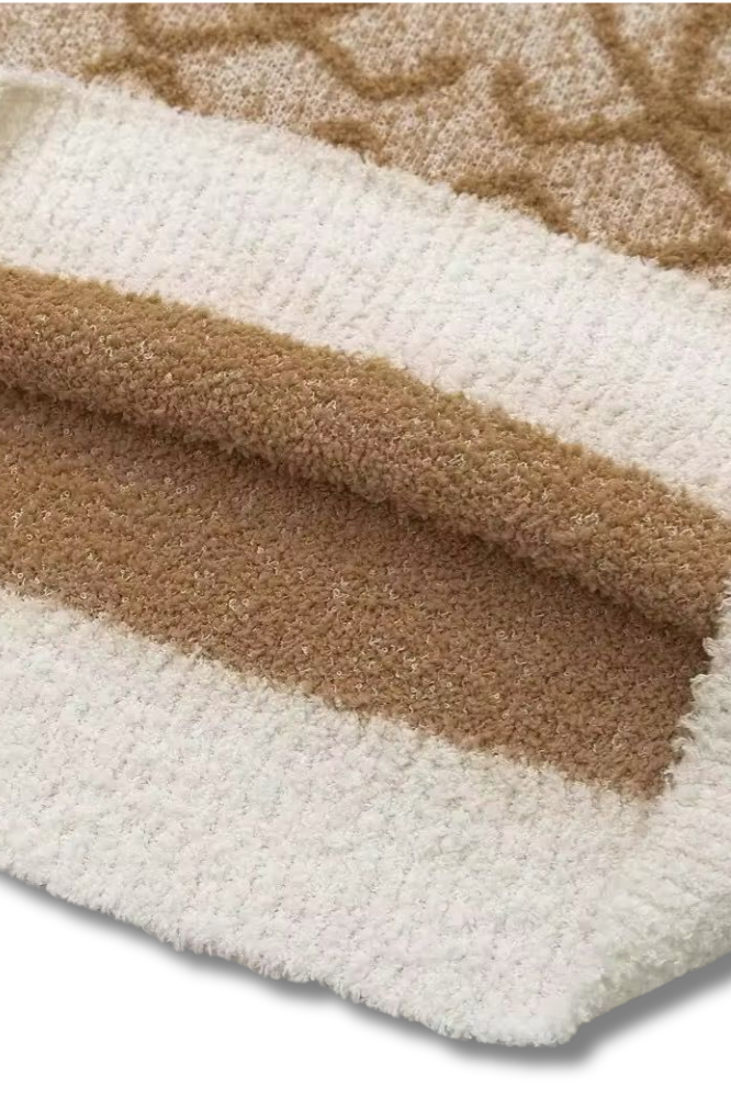 LUNA - Round neck slim fit jacquard tank top