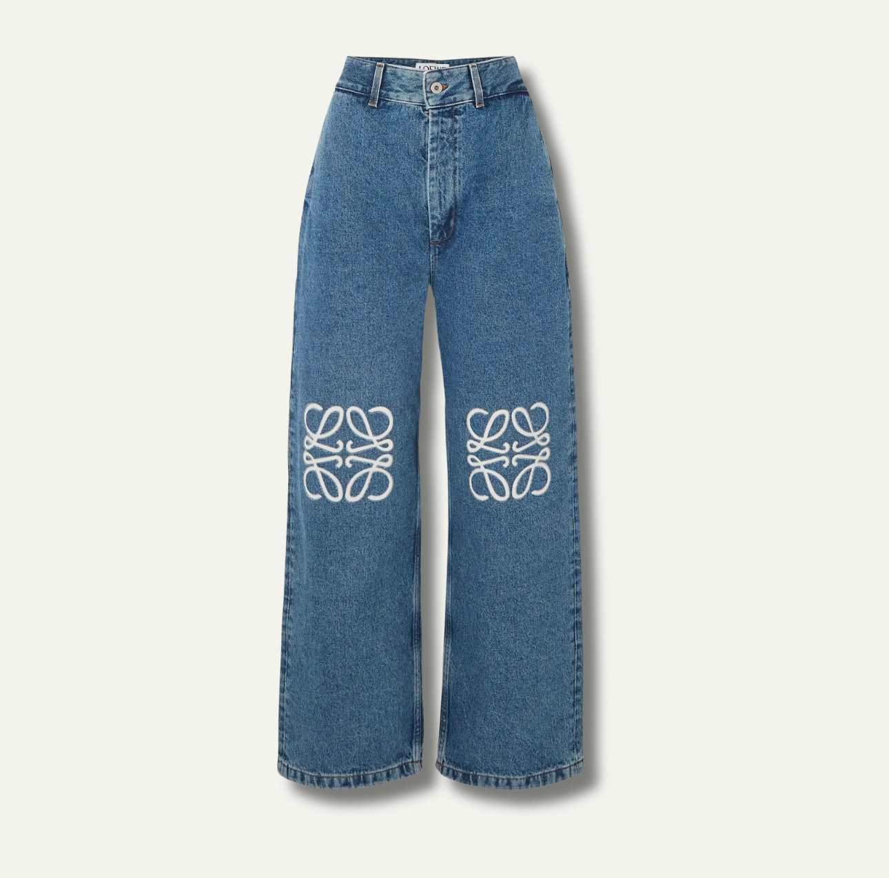DIORA – High-Waist Jeans mit Signature-Motiv