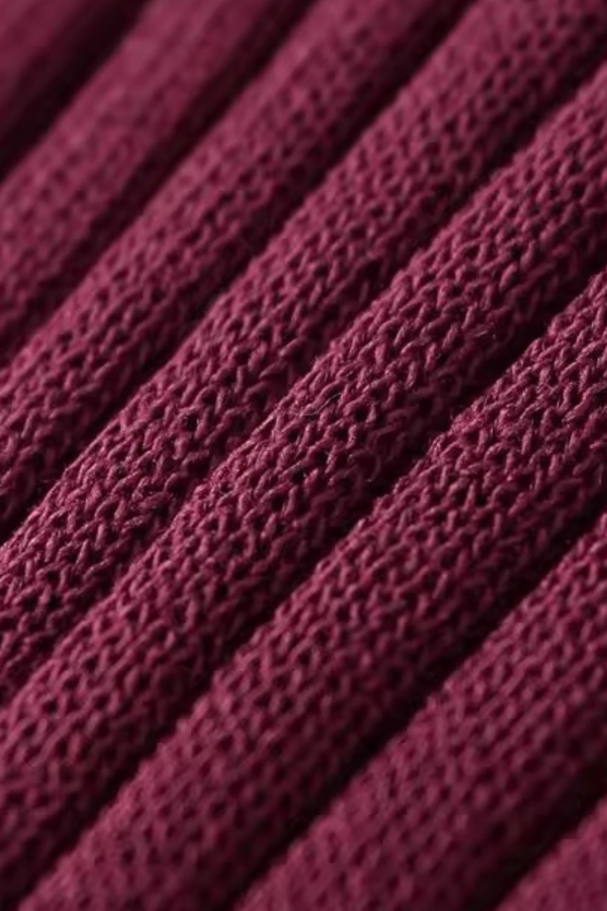 JANINE - gerippter Strickpullover mit Polo-Kragen