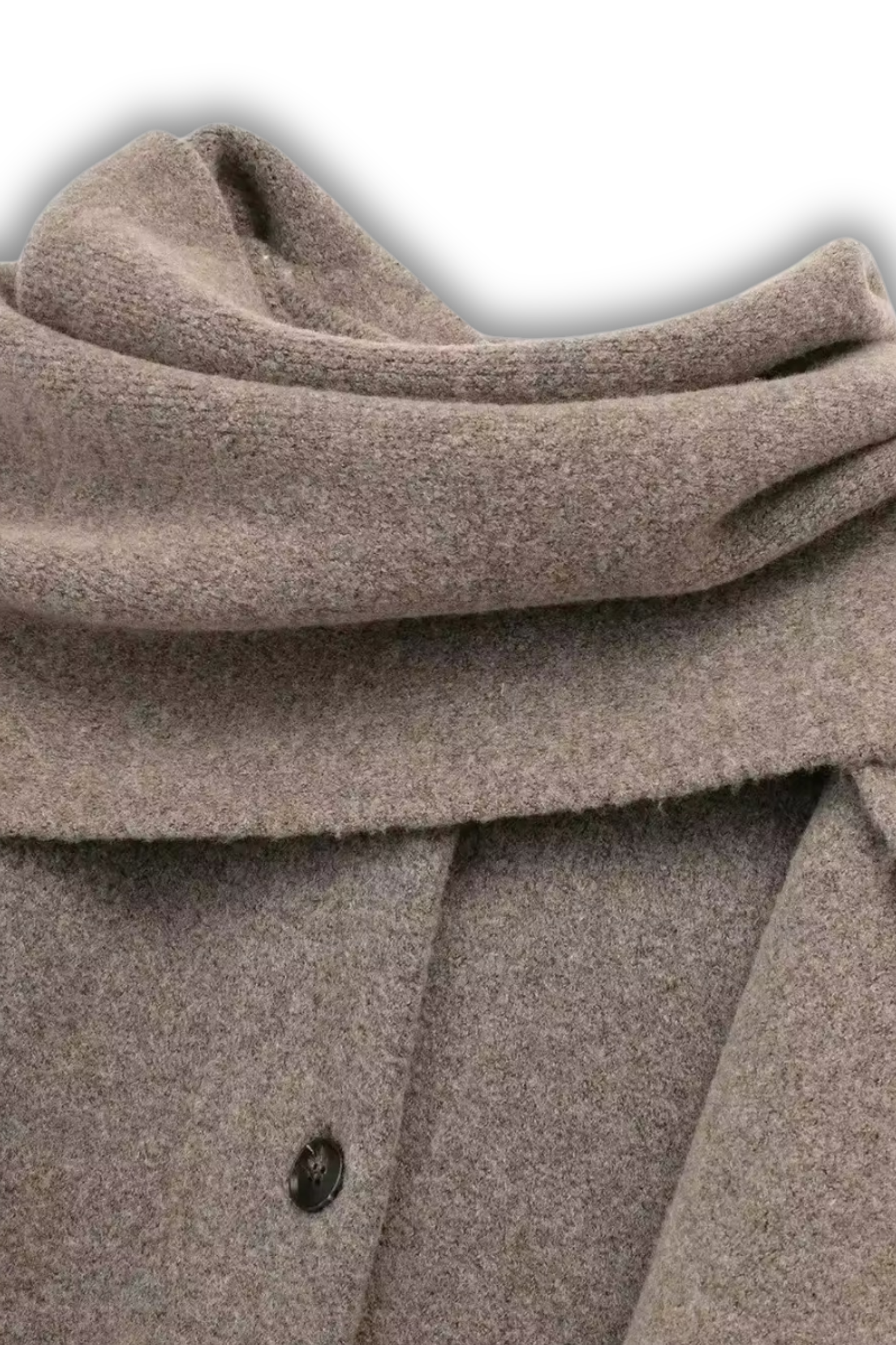 LOU - 2in1 oversized cardigan with scarf