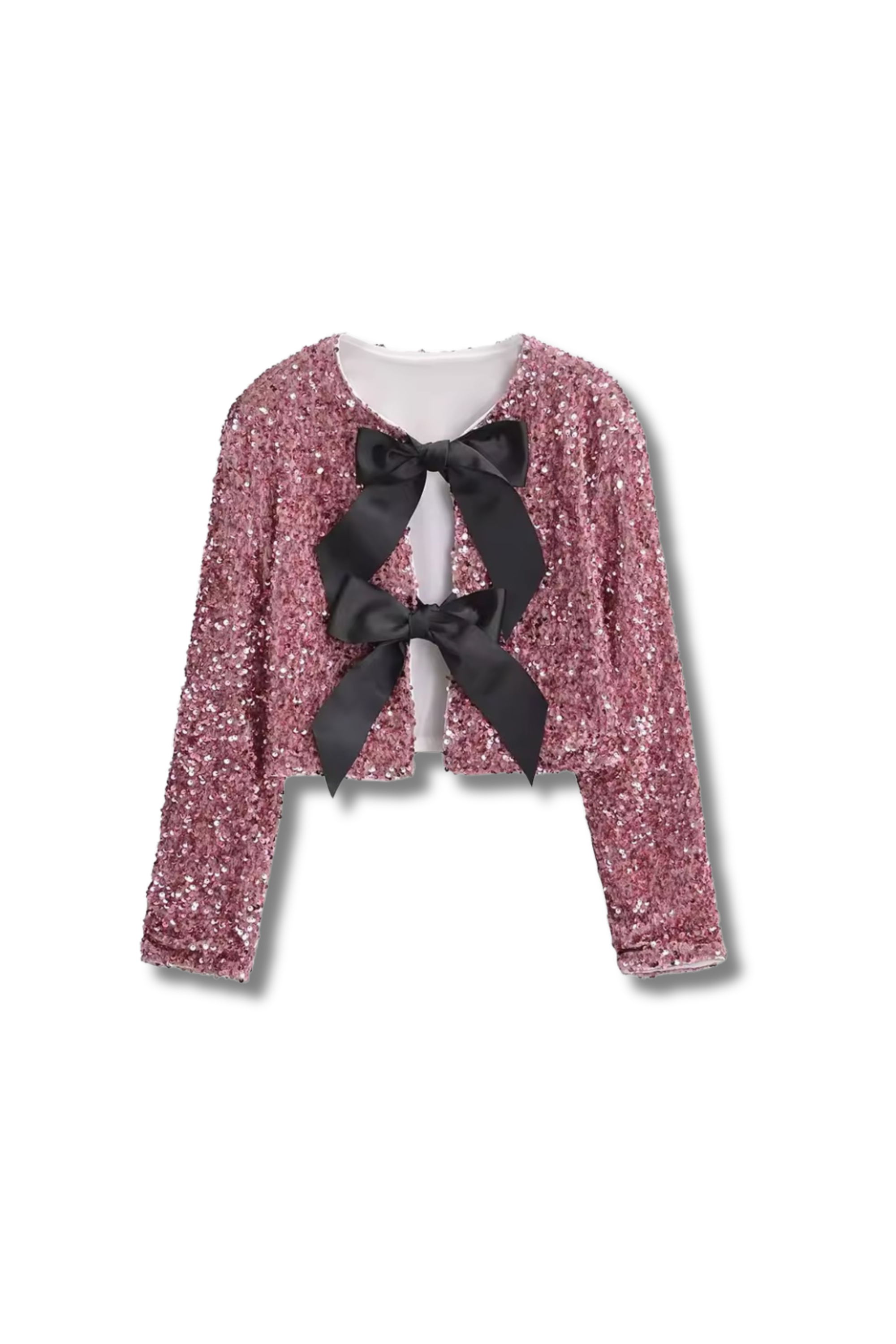 PAILEE - Sequin Jacke mit Schleifen