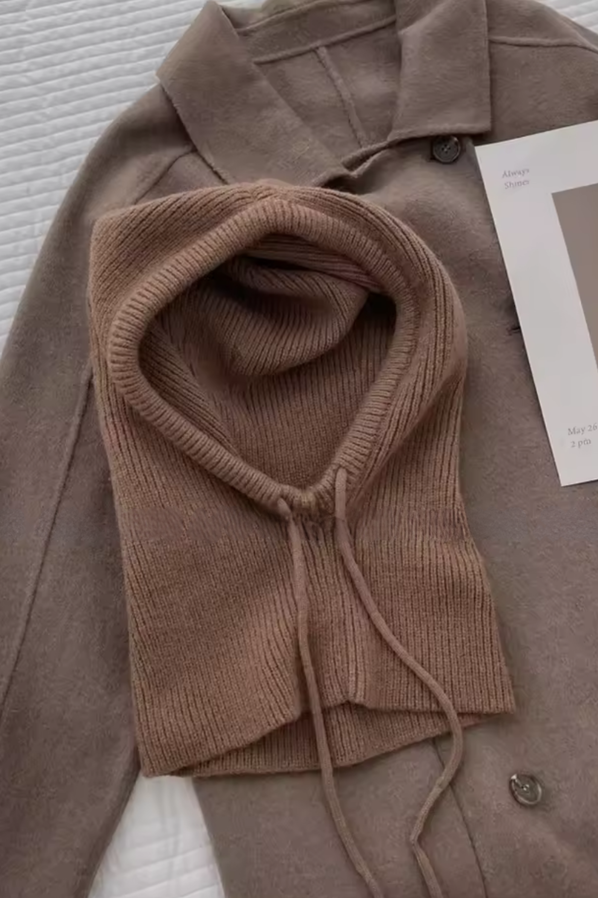 SORRA – 2-in-1 Strick-Kapuze für Kopf und Hals