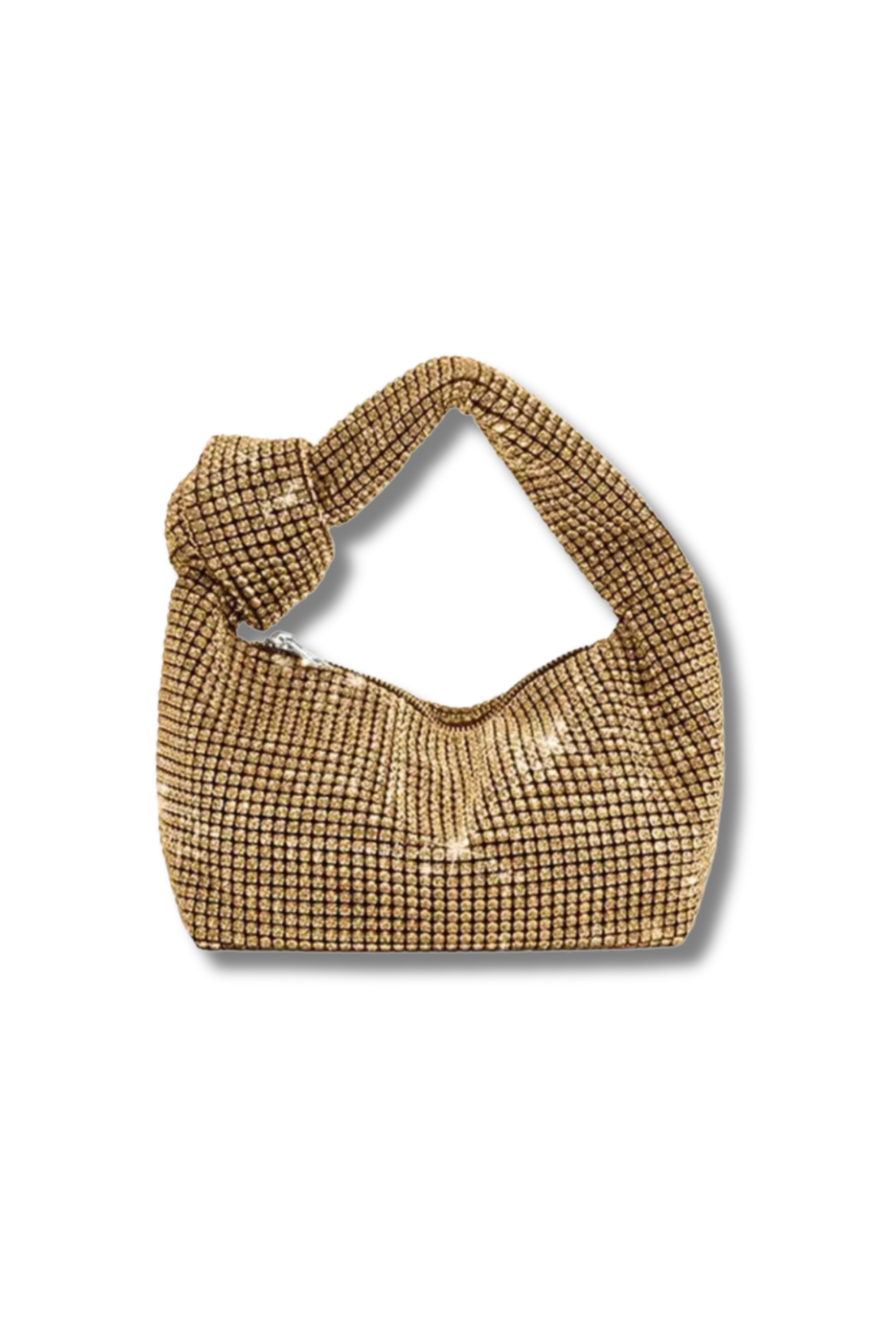 GLITTER KNOTT - Glitzer Handtasche mit Knottendetail