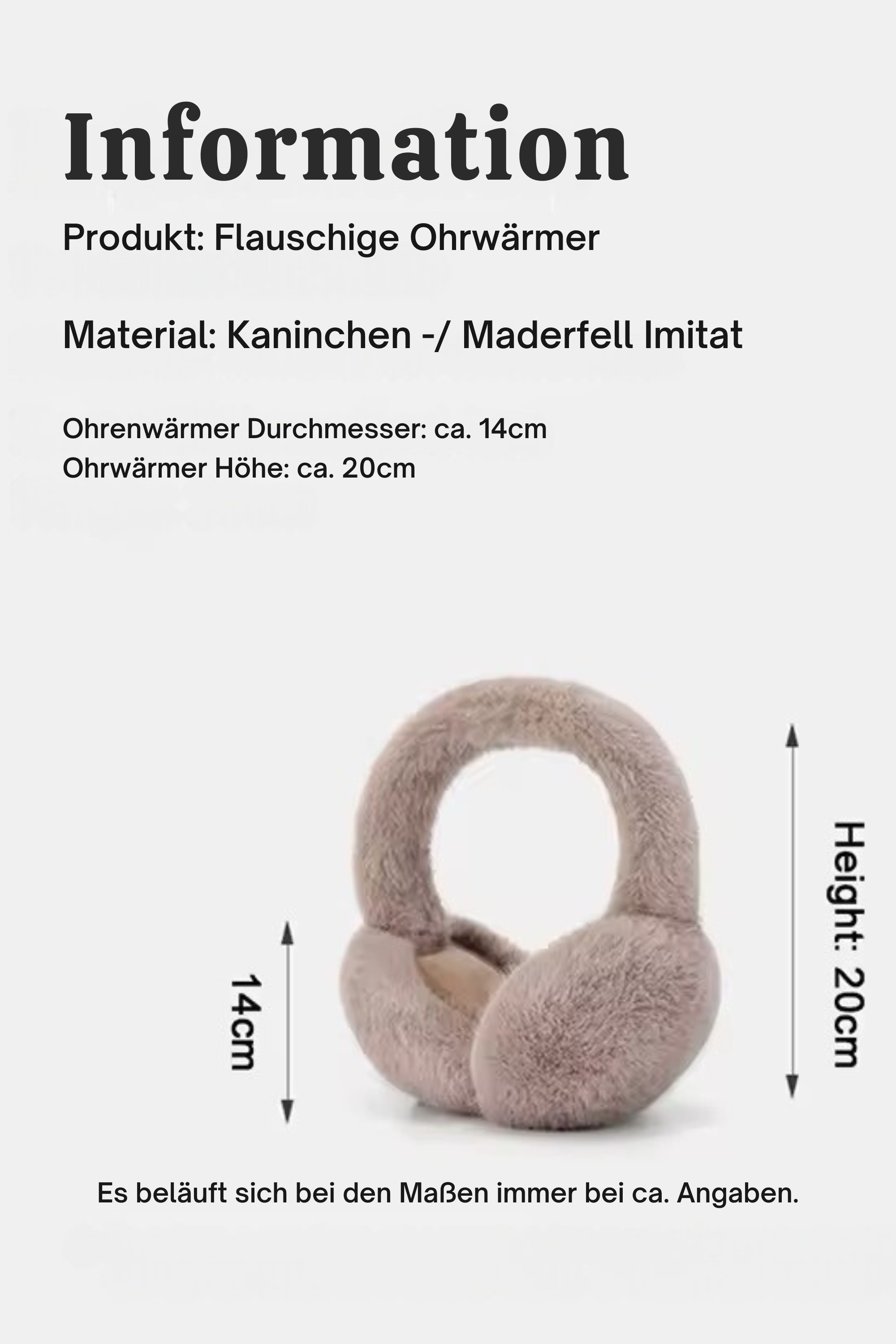 NADINE - Flauschige Ohrenwärmer