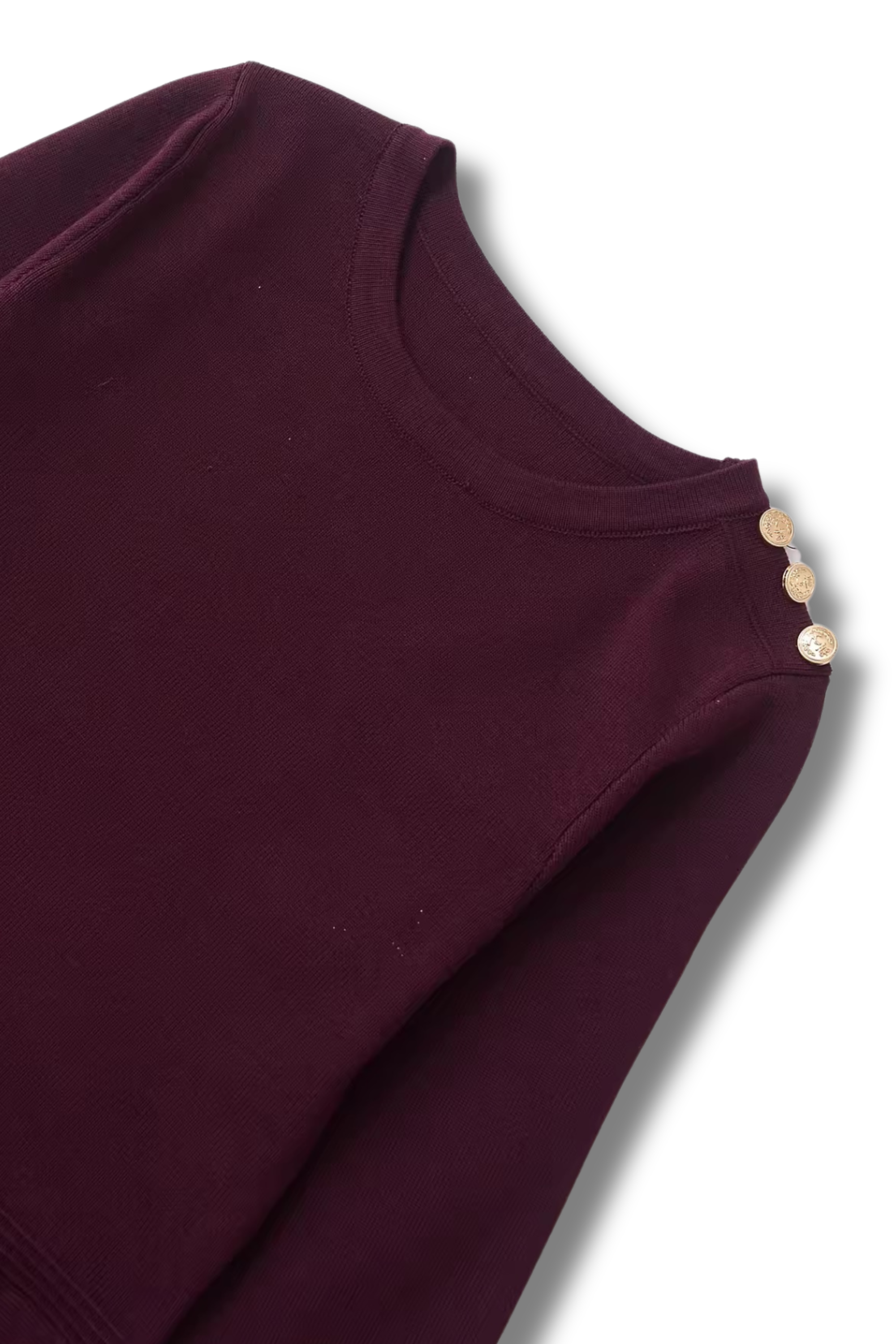 GIULLY - Langarm Feinstrickkleid mit Goldknöpfen